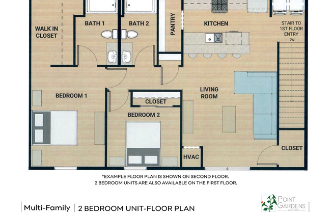 2 beds, 2 baths, 1,027 sqft, $1,680, Unit 123 Boneset Ave. Apt 10