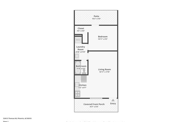 1 bed, 1 bath, 582 sqft, $1,599, Unit D25