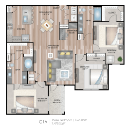 3 beds, 2 baths, 1,475 sqft, $2,870