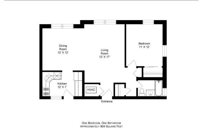 1 bed, 1 bath, 600 sqft, $1,725, Unit 3413-G