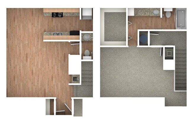 1 bed, 1.5 baths, 1,049 sqft, $1,535