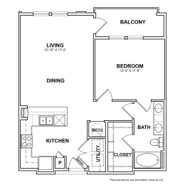 1 bed, 1 bath, 788 sqft, $1,734