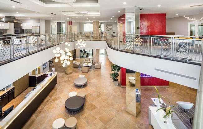 Large Clubhouse at La Jolla Crossroads Apartments, California