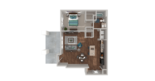 1 bed, 1 bath, 830 sqft, $1,541