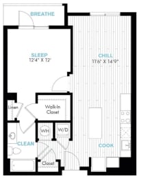 1 bed, 1 bath, 746 sqft, $1,920