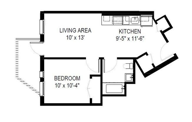1 bed, 1 bath, $3,877, Unit 551