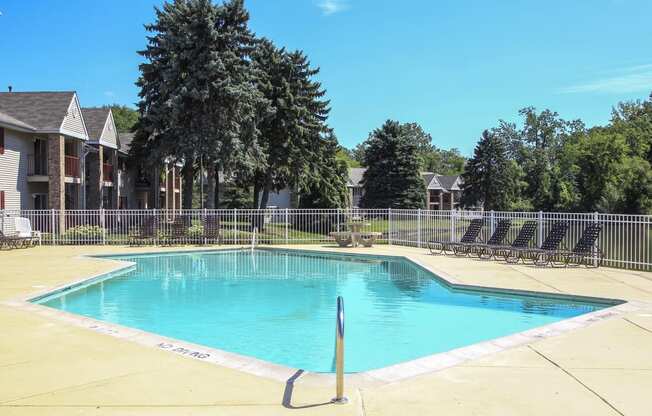 our apartments have a resort style swimming pool