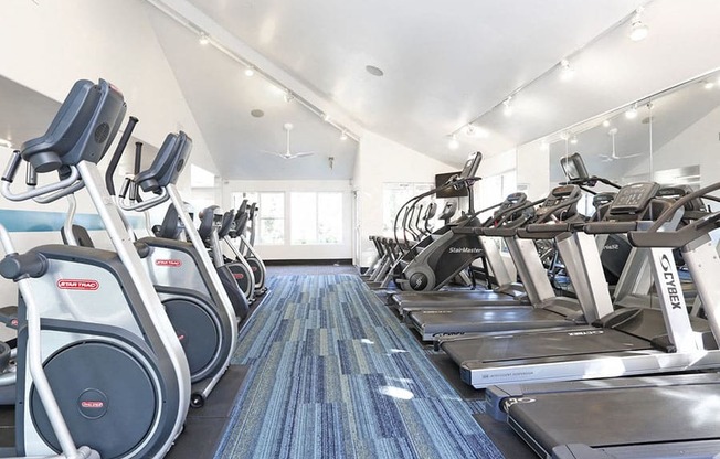 Fitness Center Cardio  Apt Home Rentals in Richmond CA at Bella Vista at Hilltop