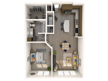 1 bed, 1 bath, 882 sqft, $1,755
