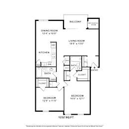 2 beds, 2 baths, 1,232 sqft, $2,099