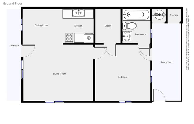 1 bed, 1 bath, $1,100