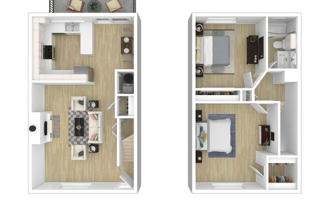 2 beds, 1 bath, 1,080 sqft, $2,050