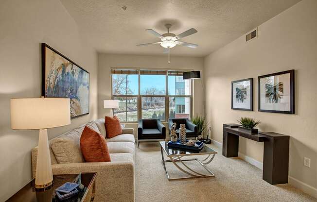 Hills at Sandy Station Living Room Area