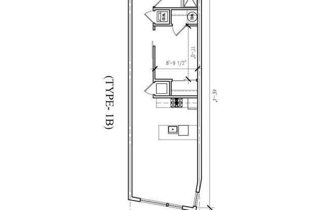 1 bed, 1 bath, 500 sqft, $1,550, Unit 203