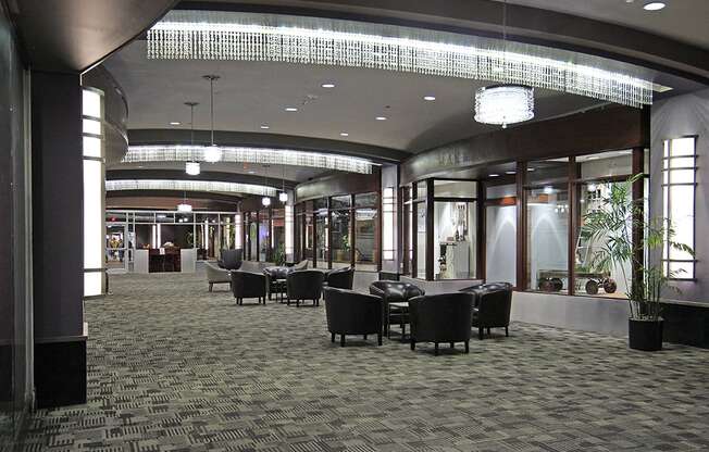 Brand New Furniture and Carpet in 1st Floor Lounge Area, at Reserve Square, Cleveland, OH