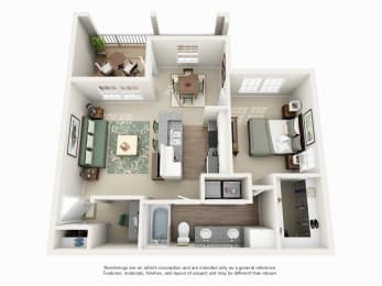 1 bed, 1 bath, 802 sqft, $1,024