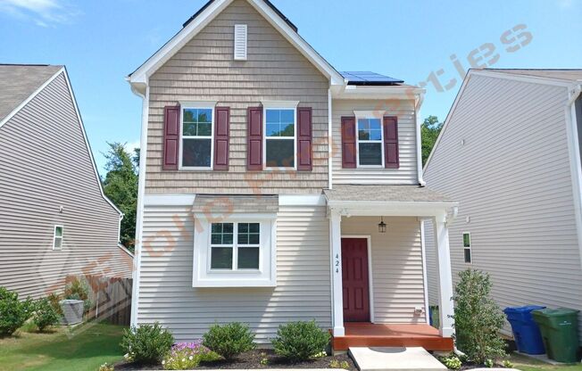 Great news! Move in by December 31 and pay only half for the first month! Beautiful Energy Efficient 3-BR Home w/Solar Panels at Lincoln Heights! Available Now!