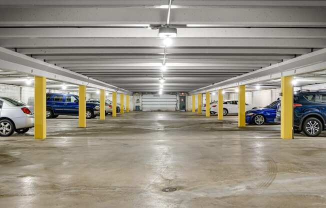 Hamline Terrace Apartments in Roseville, MN Parking Garage