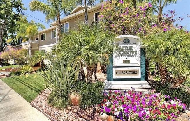 Property Signage at Laurel Grove Apartments, Menlo Park, CA, 94025