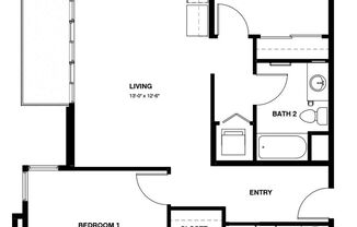 2 beds, 2 baths, 971 sqft, $3,095, Unit 234