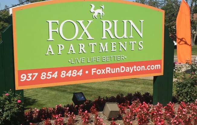 Welcome Sign at Fox Run, Dayton, 45426