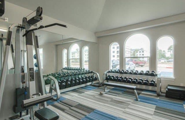 Fully Equipped Fitness Center at Berkshire Woodland, Conroe
