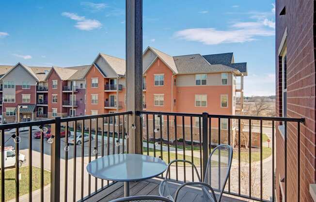 Unit Balcony at The Vue at Pinnacle Peak Apartment Homes Apartments in Fitchburg, WI