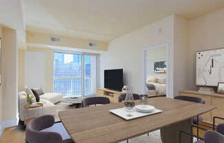 Living Room with Hard Surface Flooring