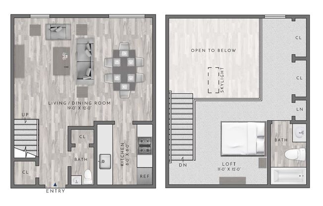1 bed, 1 bath, 775 sqft, $1,985