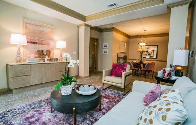 Spacious Living Room in Apartments Near Mercer University Atlanta