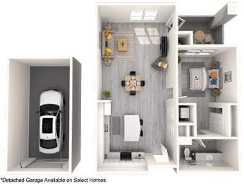 1 bed, 1 bath, 779 sqft, $1,524