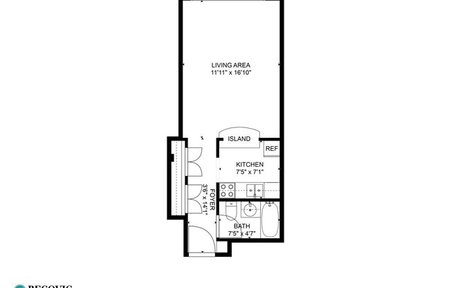 Studio, 1 bath, 359 sqft, $1,340, Unit 4E