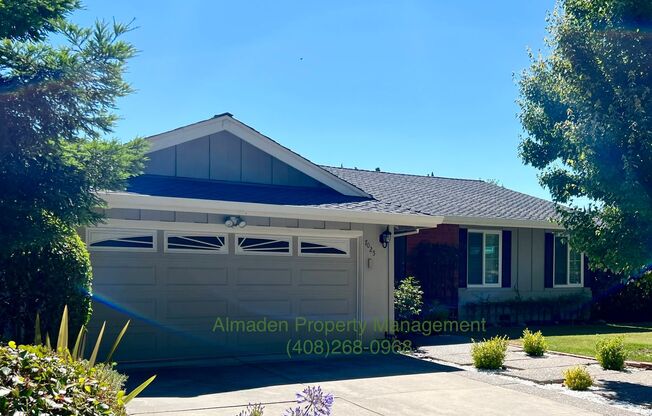 Move In Special! Remodeled Almaden Valley Home near Los Alamitos Creek Trail! Award Winning Schools & Central A/C!!