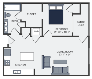 1 bed, 1 bath, 850 sqft, $1,150