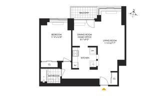 1 bed, 1 bath, 775 sqft, $4,850, Unit 15C