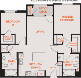 2 beds, 2 baths, 1,105 sqft, $3,748