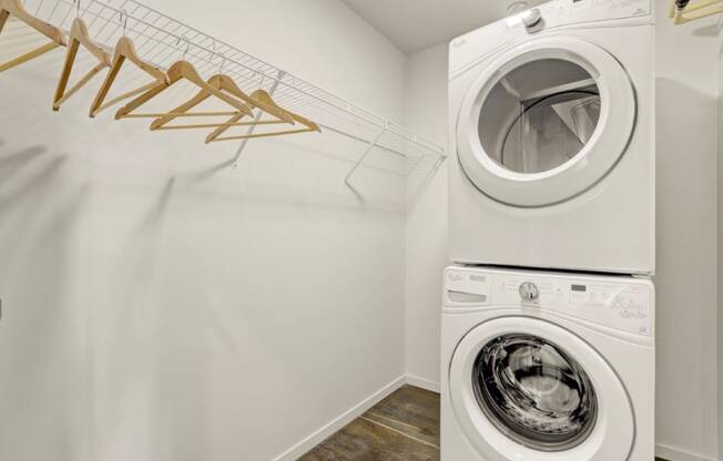 Sparc Apartments Closet and Washer and Dryer