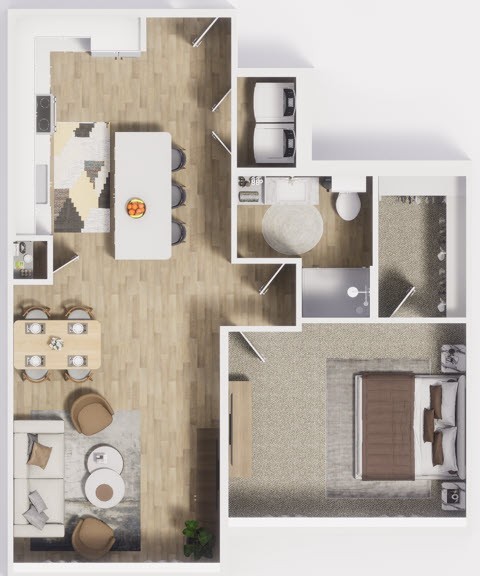 1 bed, 1 bath, 791 sqft, $1,445