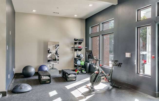 the gym at the preserve at polk apartments ga