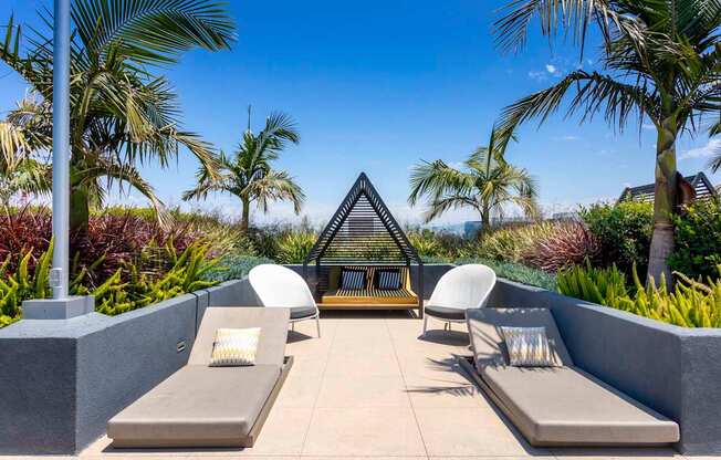 Rooftop Patio at Elements Apartments*, California