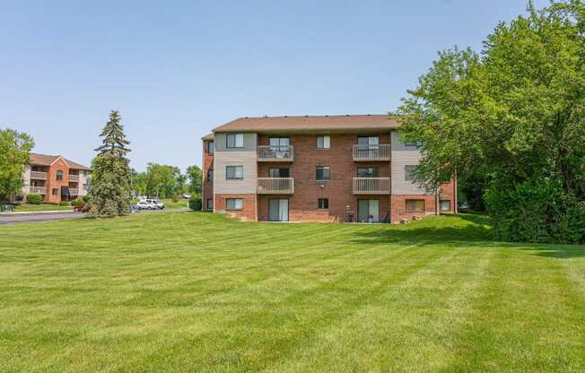 our apartments showcase a beautiful lawn  at Timber Glen Apartments, Batavia, Ohio