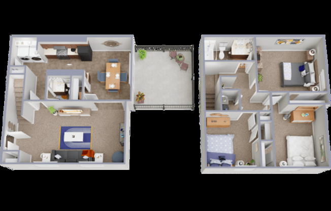 3 beds, 1.5 baths, 1,204 sqft, $1,599