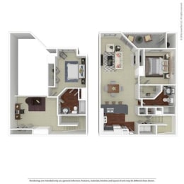 2 beds, 2 baths, 1,436 sqft, $1,899