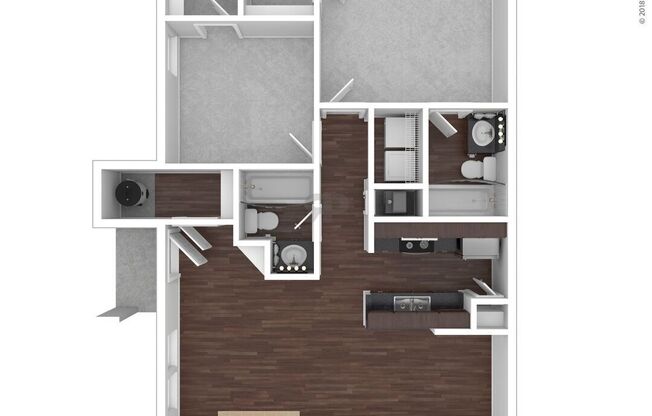 AU-O: Beds - 2: Baths - 2: SqFt Range - 902 to 902