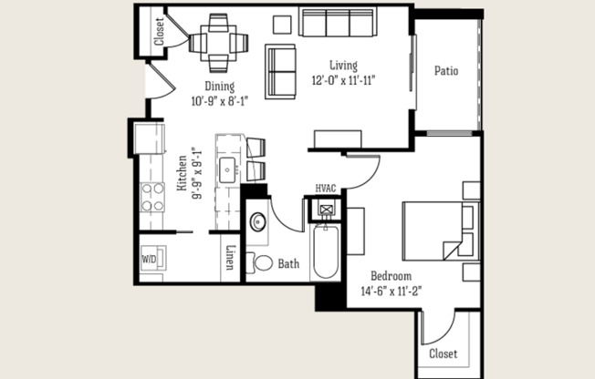 1 bed, 1 bath, 728 sqft, $1,550, Unit 8310 Globe Drive - 227