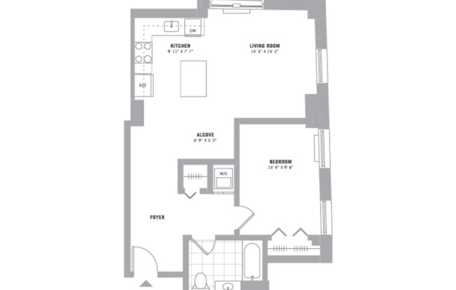 1 bed, 1 bath, 859 sqft, $2,575, Unit 210-403