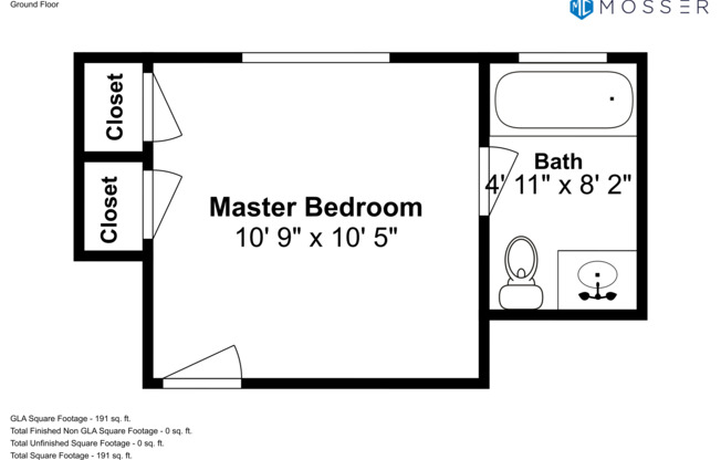 Studio, 1 bath, 144 sqft, $1,195