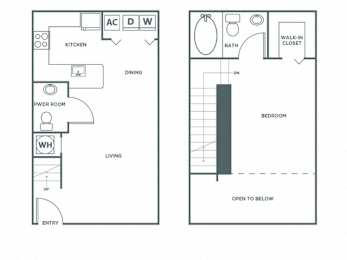 1 bed, 1 bath, 839 sqft, $1,960