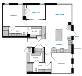 2 beds, 2 baths, 1,485 sqft, $2,816
