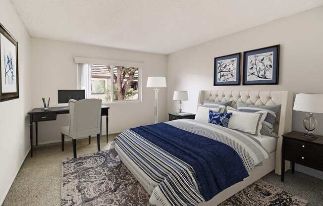 One Bedroom with Furniture at El Dorado Apartments